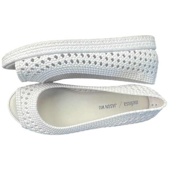 Melissa Camilla + Jason Wu woven open toe flats size 7 - Picture 4 of 11